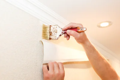 Pose de papier peint à Saint-Désir — revêtements muraux et toiles de verre
